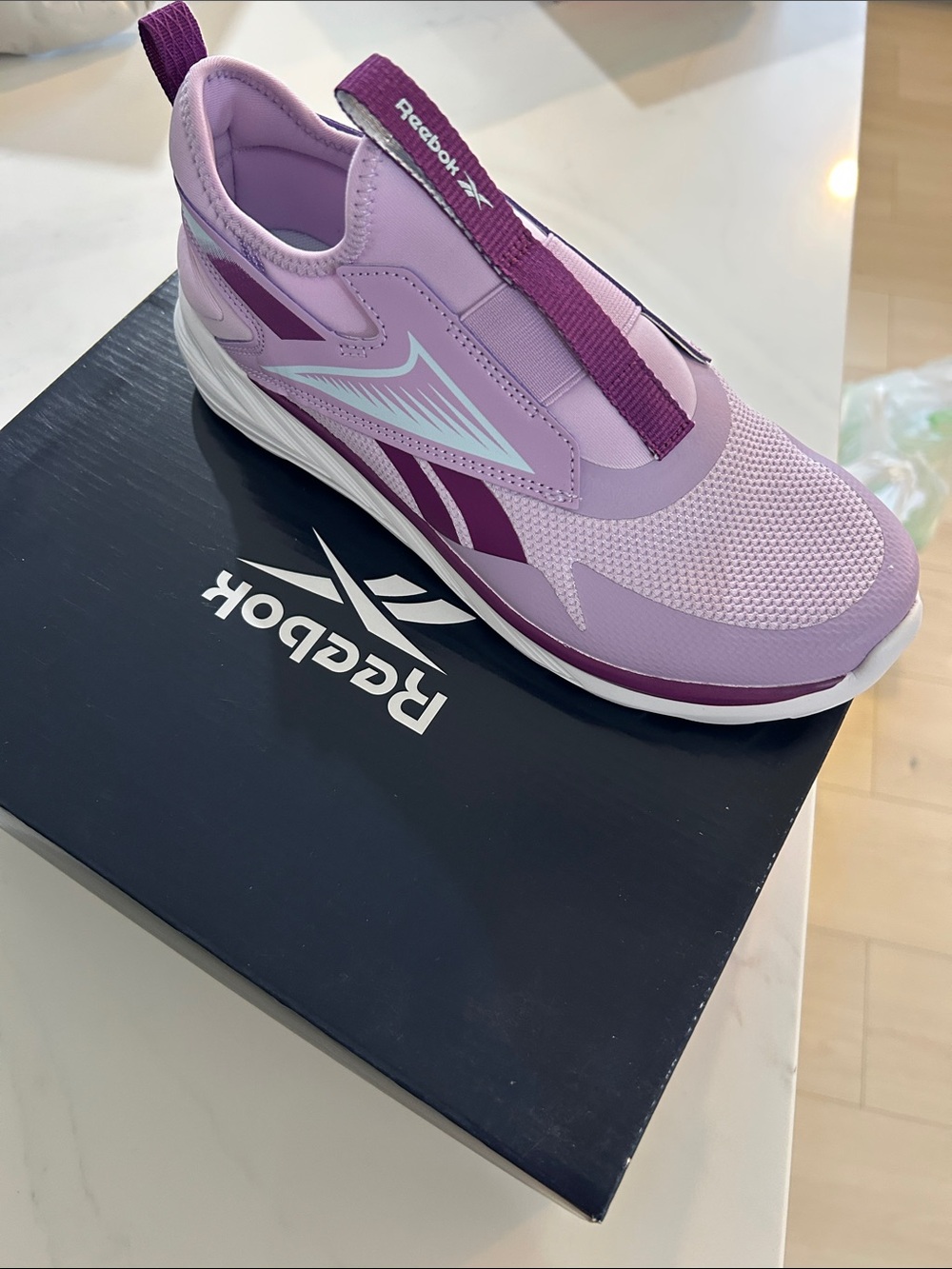 Reebok Women's Slip-On Athletic Sneakers - Light Purple & Dark Purple
